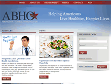 Tablet Screenshot of abho.org